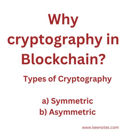 Cryptography in Blockchain - KEY NOTES