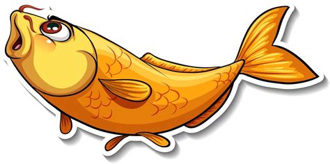 Koi carp fish cartoon sticker 2906711 Vector Art at Vecteezy