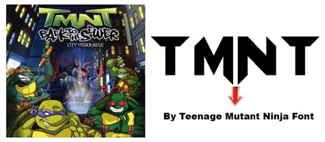 Teenage Mutant Ninja Turtles (TMNT) Font | Free Fonts Vault