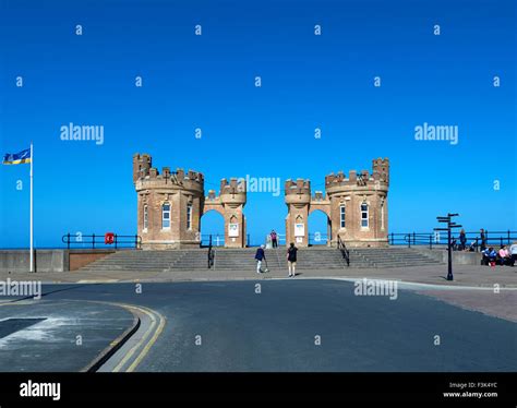 Withernsea Pier Towers - Withernsea, Yorkshire, England, UK Stock Photo ...