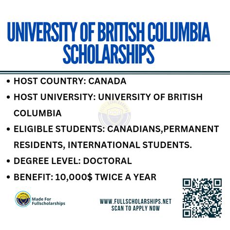 Scholarships in Canada - University of British Columbia is now ...