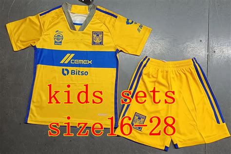 Liga MX 2023 24 Tigres Soccer Jerseys Set Of 12 Fan Shirts In 4XL Sizes ...