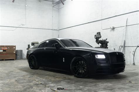 Sinister Custom Blacked Out Rolls Royce Ghost on Matte Black ADV1 ...