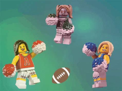 American Football Cheerleader GIF - American Football Cheerleader Lego - Discover & Share GIFs