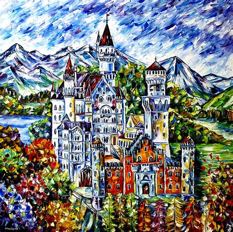 Neuschwanstein Castle Painting by Mirek Kuzniar - Pixels