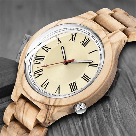 Luminous Hand Natural All Bamboo Wood Watches Top Brand Luxury Men ...