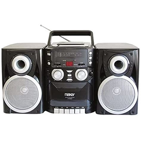 NAXA-Electronics-NPB-426-Portable-CD-Player-with-AM-FM-Stereo-Radio-Cassette-Player-Recorder-and ...