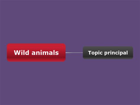 Wild animals - Mind Map