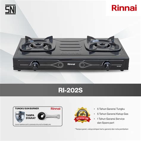 Kompor Gas Satu Tungku Rinnai RI-301S - Rinnai Indonesia