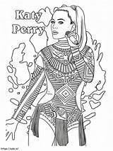 Katy Perry Coloring Pages Printable The Zaharrah Acrylic sketch template