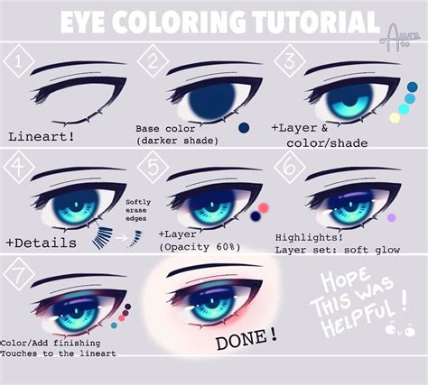 Azu • on Instagram: "Tutorial of how I color eyes! 👀 I hope this was ...