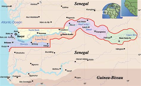 Banjul Map - Gambia