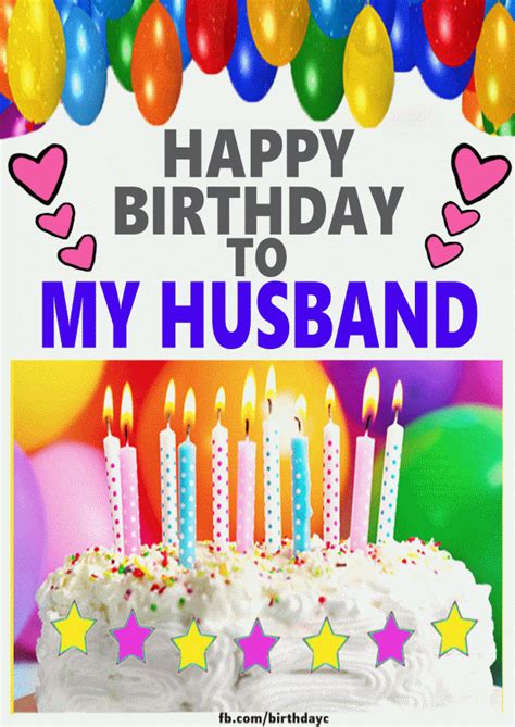 Happy Birthday Husband images gif