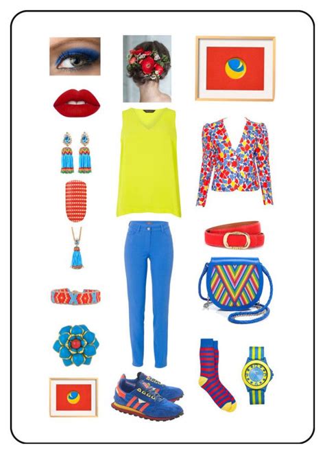 Red, Blue, Yellow Outfit | Yellow outfit, Clothes design, Outfits