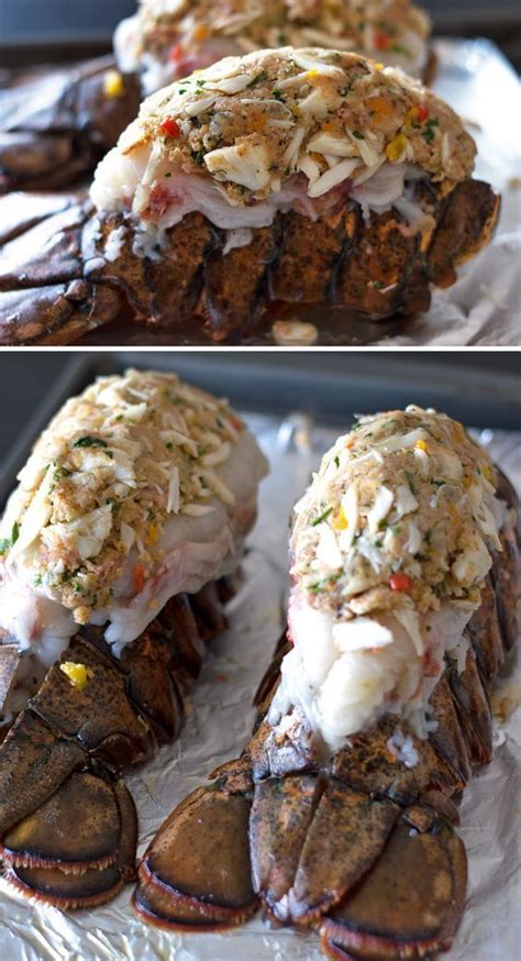 Crab and Bacon Stuffed Lobster Tails Recipe - Super simple to make and ...