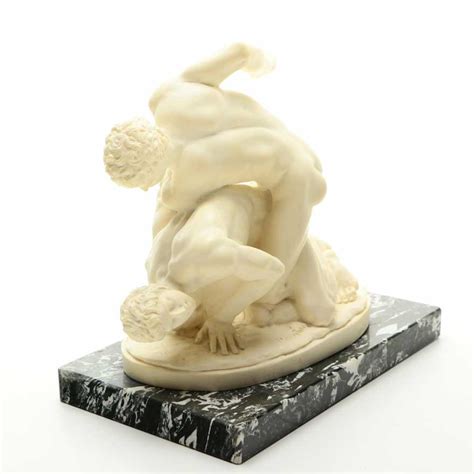 Ancient Greek Style Wrestling Sculpture : EBTH