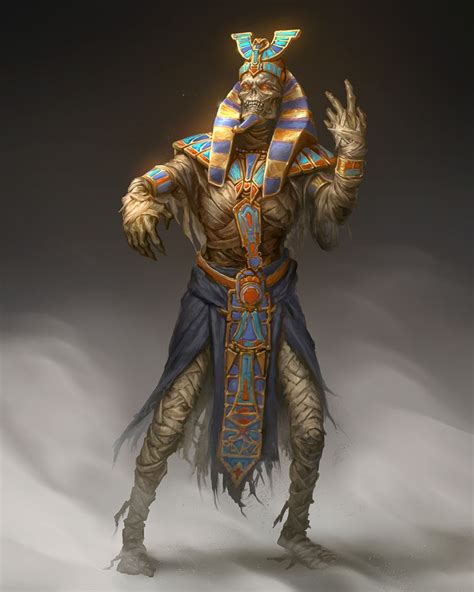 ArtStation - Hunefer, Raluca Marinescu | Undead art, Egypt concept art, Ancient egyptian gods