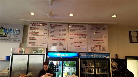 Menu at Triangle Bar & Grill, Pittsburgh