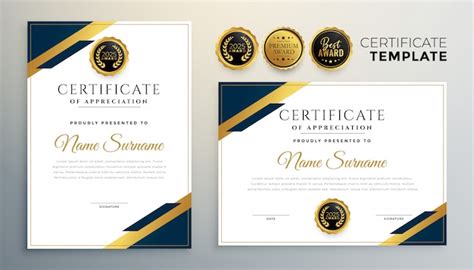 Corporate Certificate Templates