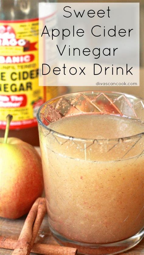 Sweet Apple Cider Vinegar Detox Drink | Divas Can Cook