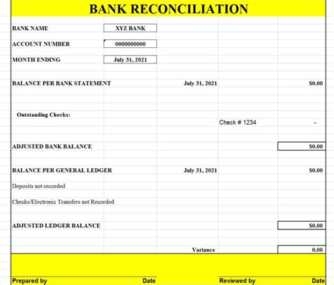 Account Reconciliation Report Template – Free Report Templates Account Reconciliation, Executive ...