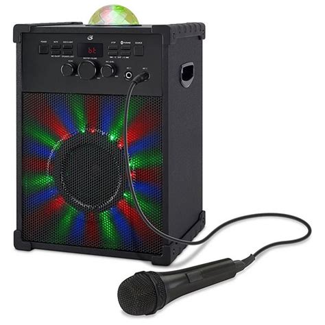 Portable Bluetooth Speaker Karaoke Machine System Microphone Party Light /Strap – ASA College ...