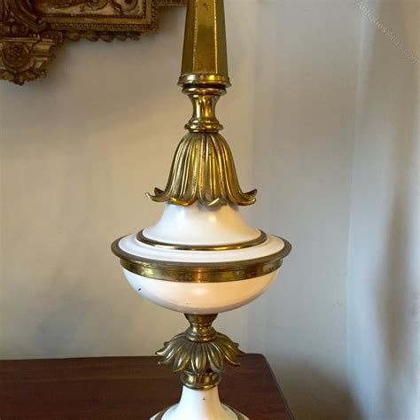 Antiques Atlas - Pair Of Stiffel Lamps In Paint And Brass
