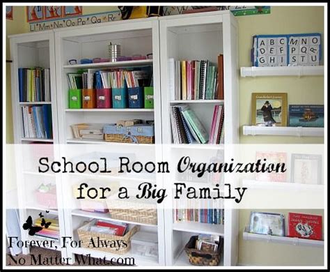 School Room Organization for a Big Family - The Homeschool Village ...