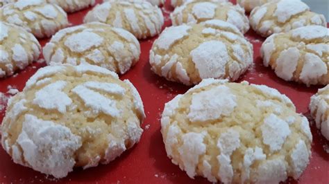 Limun keksi / Lemon Crinkle Cookies- Recipe - YouTube