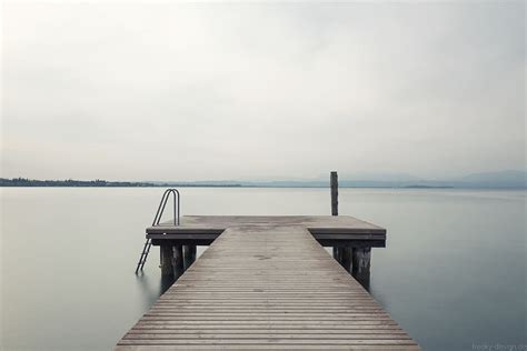 Wooden dock under gray sky HD wallpaper | Wallpaper Flare