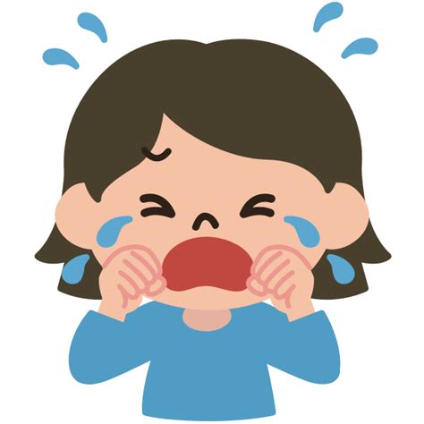 Crying lady vector image | Free SVG