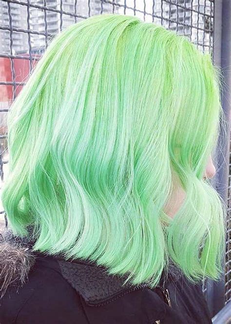 12 Fantastic Pastel Green Hair Color Shades to Try in 2019 | Absurd Styles | Pastel green hair ...