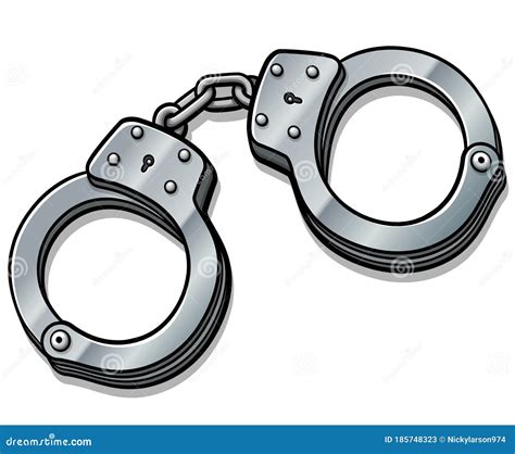 Handcuffs Set Cartoon Vector | CartoonDealer.com #63557575