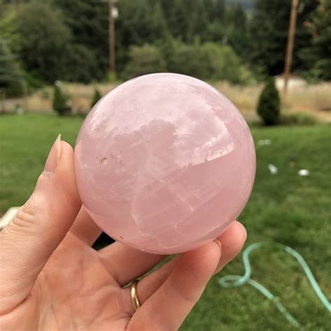 67mm Rose Quartz Sphere Orb Ball Mineral Display Specimen