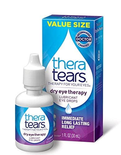 TheraTears Eye Drops for Dry Eyes, Dry Eye Therapy Lubricant Eyedrops, 1FL OZ (30mL) - Walmart.com