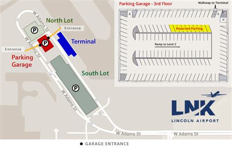 Parking Garage -Lincoln Airport | Lincoln Airport Parking Guide