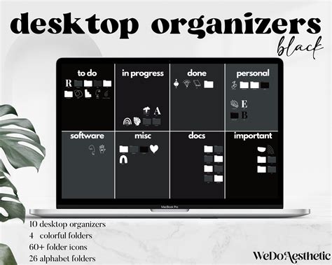 2021 Desktop Wallpaper Organizer MacBook Folder Icons Mac | Etsy