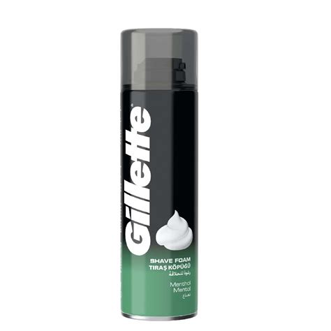 Buy -Gillette Menthol Shaving Foam For Men 200ml On Vegetable Souk