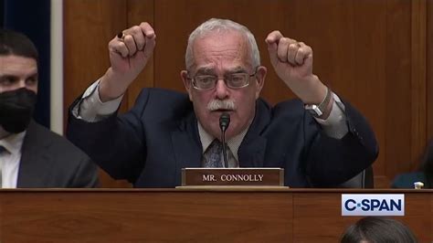 Rep. Gerry Connolly asks about Donald Trump & Chrissy Teigen Tweet - YouTube