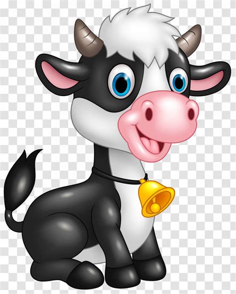 Cattle Cartoon Clip Art - Illustration - Cute Cow Clipart Image Transparent PNG