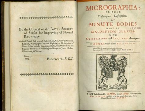 Micrographia by Robert Hooke : Teaching with Unique Collections