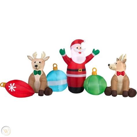 Christmas Inflatables Outdoor Decorations Holiday Clearance 9' Santa ...