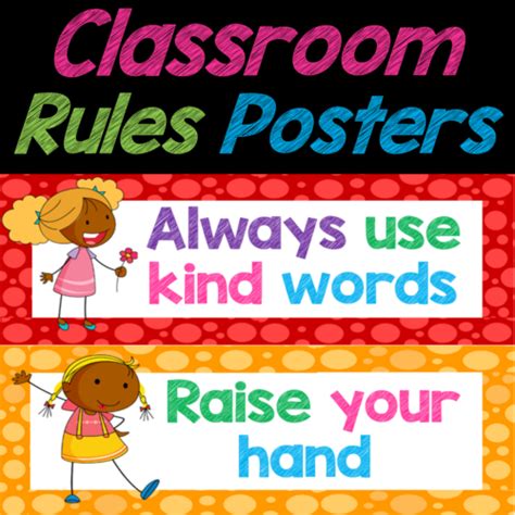 Classroom Rules Posters, Flashcards, Decor | Made By Teachers