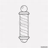 Barber Pole Drawing Tattoo Sketch Coloring Page sketch template