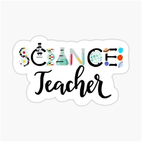 "Science teacher" Sticker for Sale by alisonwiley | Redbubble