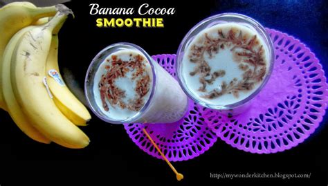 Banana Cocoa smoothie | Banana Cocoa (innovative)Lassi,Indian style smoothie