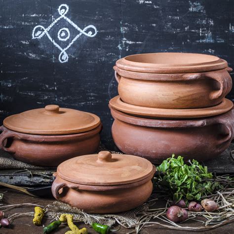 Ancient Cookware Clay Curry Pot, Small, 7 Inch - Buy Online in UAE. | Kitchen Products in the ...