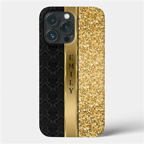 Damask & Gold Glitter Case-Mate iPhone Case | Zazzle | Glitter case, Iphone cases, Custom iphone ...