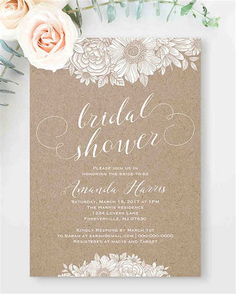 Printable Bridal Shower Invitations