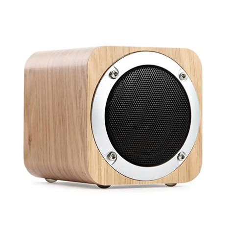 Shinco Square wooden bluetooth speakers portable wood audio card subwoofer gift desktop wireless ...